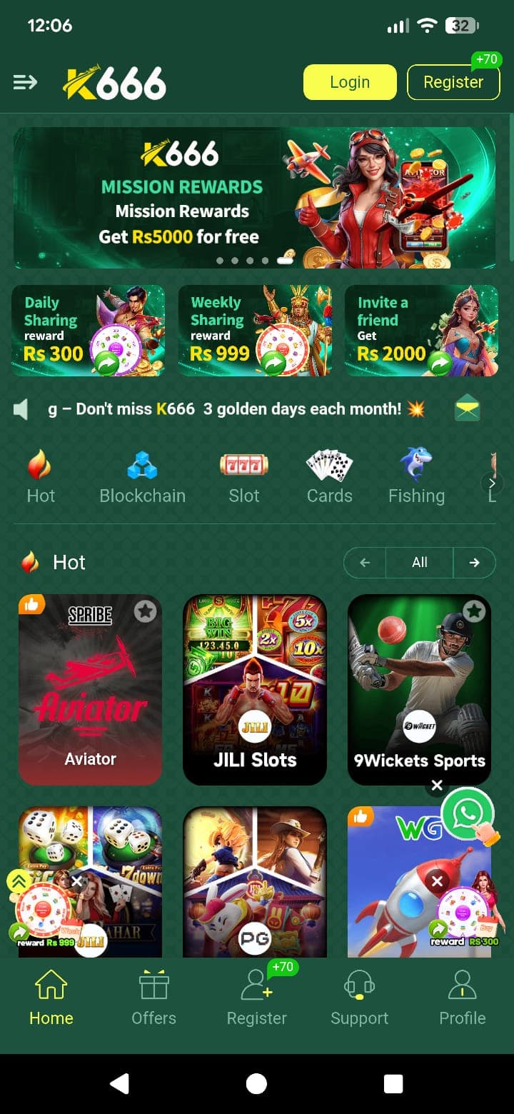 K666 Game Android app screenshot
